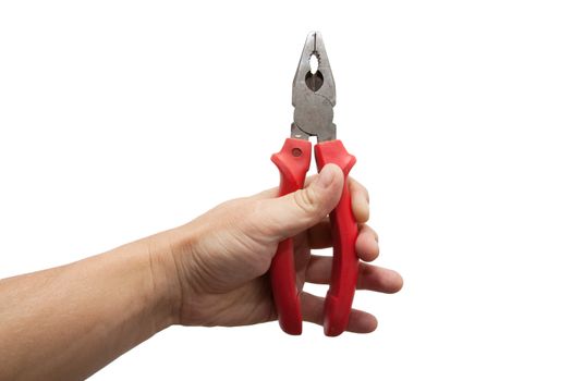 Hand with pliers 