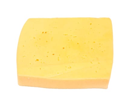 piece of cheese isolated on a white background 