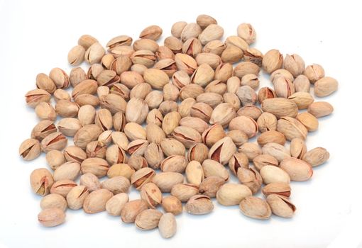 Pistachio on a white background 