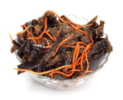 salad from carrot and eggplant