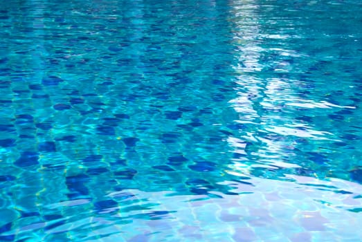 Pool water with bright reflections. Pattern background. 
