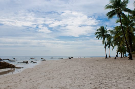beautiful Hua Hin beach in Thailand