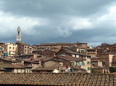Siena - panorama of the old part of town