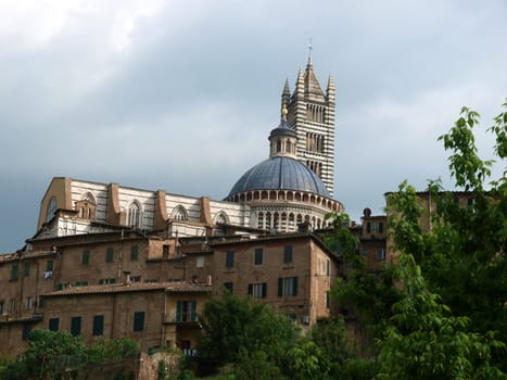 Siena - Duomo towering over the historic city center