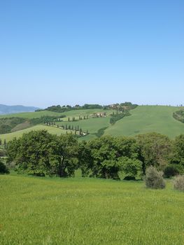 The landscape of the Val d’Orcia. Tuscany. Italiy