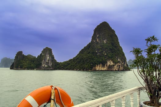 Ha Long Bay. Vew from the Ship.