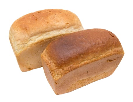 bread on a white background