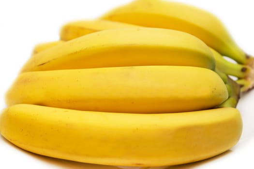 bananas on a white background