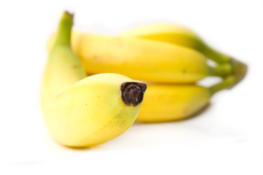 bananas on a white background