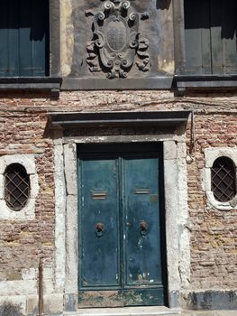 Venice - the remains of its former glory palace in the Dorsoduro district