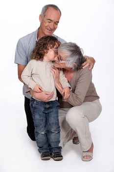 Grandparents with granddaughter