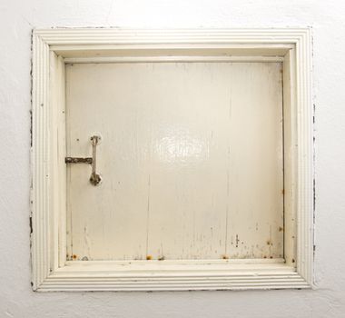 white wooden window