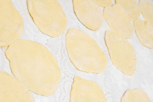 rolled out dough