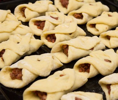 Baking Croissant with Jam 