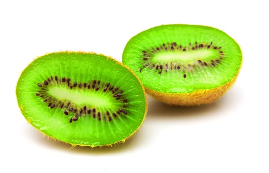  kiwi on a white background