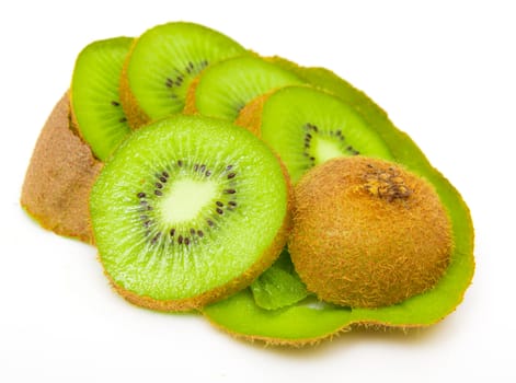 kiwi on a white background