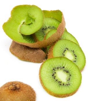 kiwi on a white background