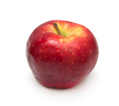 red apple on a white background
