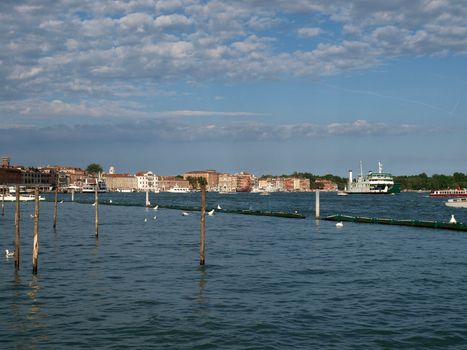 Venice - Exquisite antique buildings along San Marco Canal