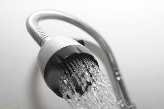 shower on a white background