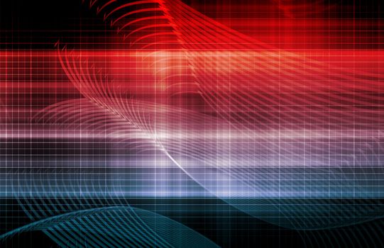 Computer Background with Technology As a Art 