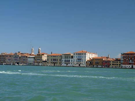 Venice - buildings along Giudecca Canal