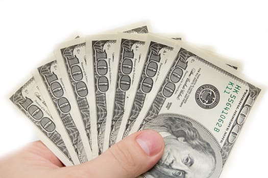 Dollars in hand