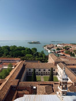 Venice - view from the tower of the church of San Giorgio Magiore