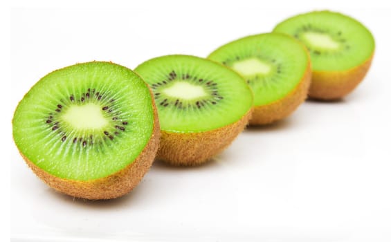 kiwi on a white background