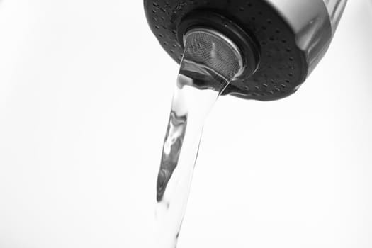 shower on a white background