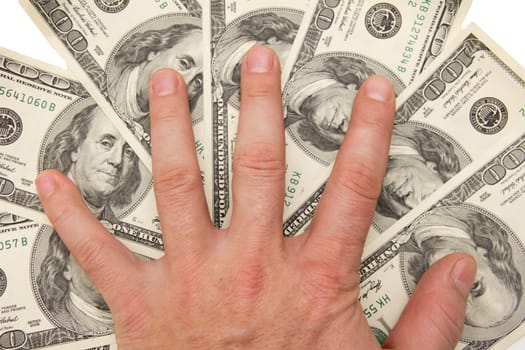 Dollars in hand