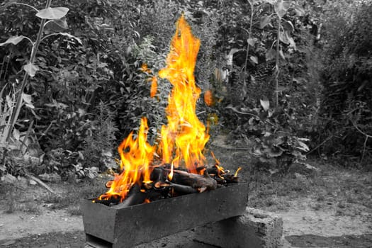 burning brazier