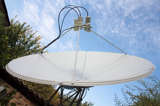 The satellite dish antenna is vital for modern communications 