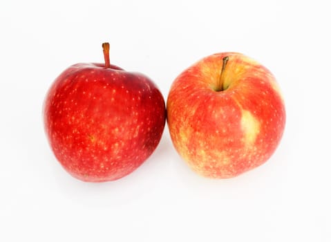 red apples isolated on white 