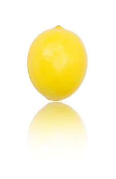 Lemon on a white background 