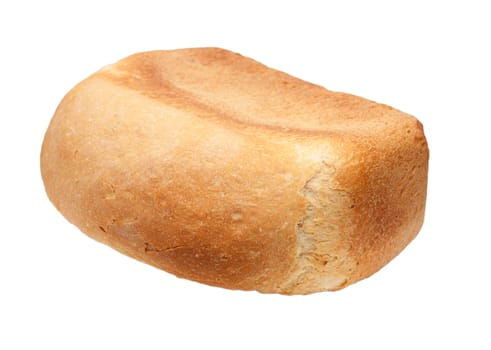 Loaf of bread isolated on white background 