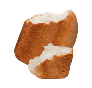 bread on a white background