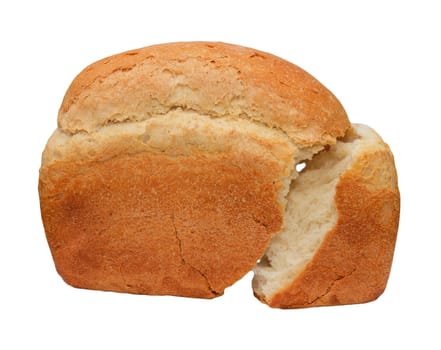 bread on a white background