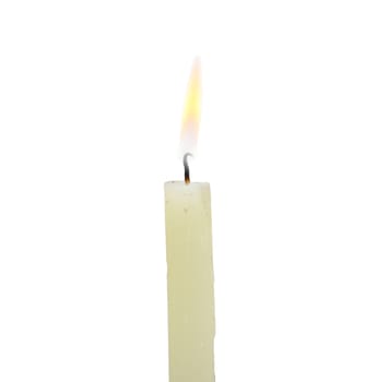 candle on a white background