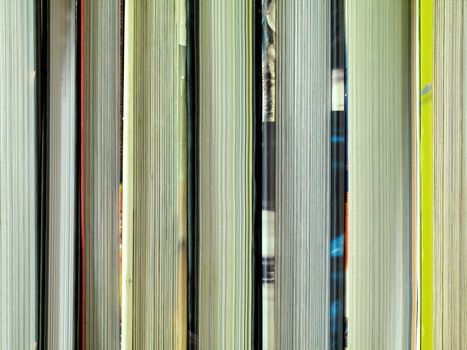 A book stack isolated against a white background