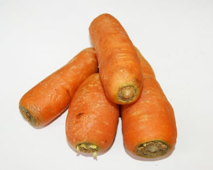 Vegetables carrot on white background is insulated