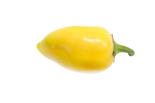 A Isolated yellow pepper on white background