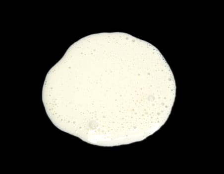 sour cream on black background
