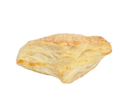 bun with sugar isolated on a white background 
