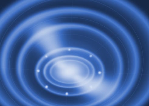 abstract wave light, blue background