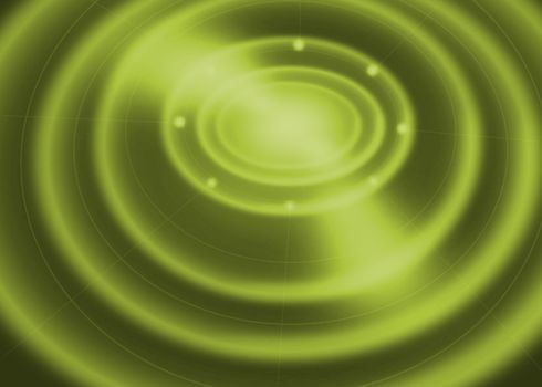 abstract wave light, green background