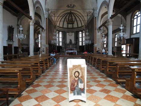 Venice - st. Peters church from Murano island - interior 