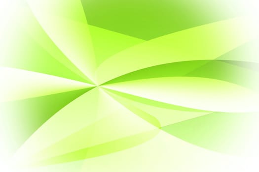 Abstract curve with blue green background