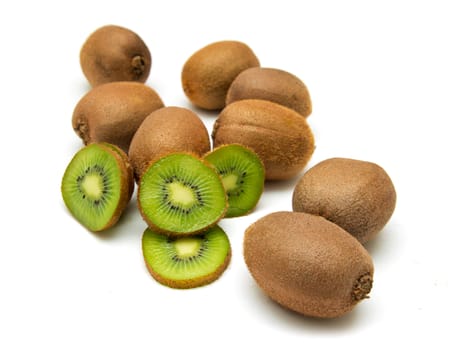 Kiwi on white background