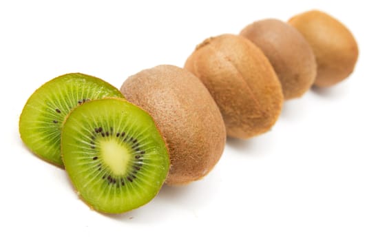 Kiwi on white background